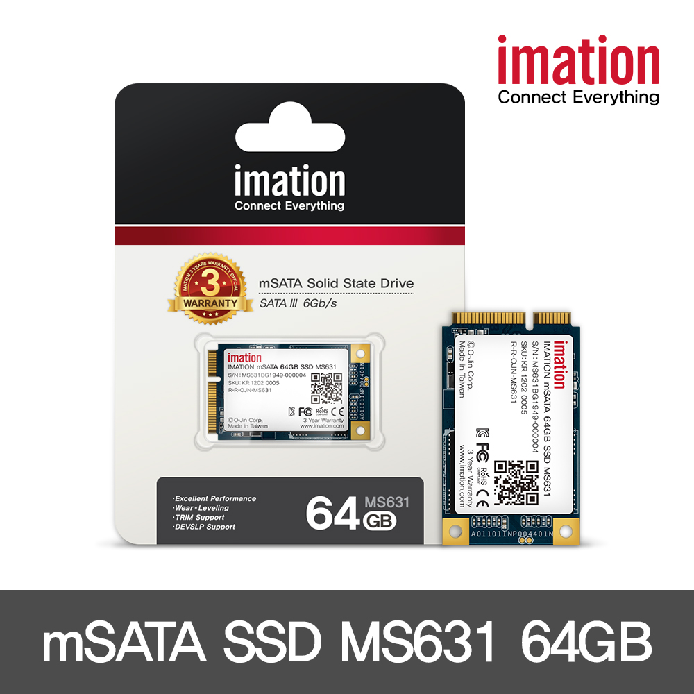 [IMATION] 이메이션 mSATA SSD MS631 64GB