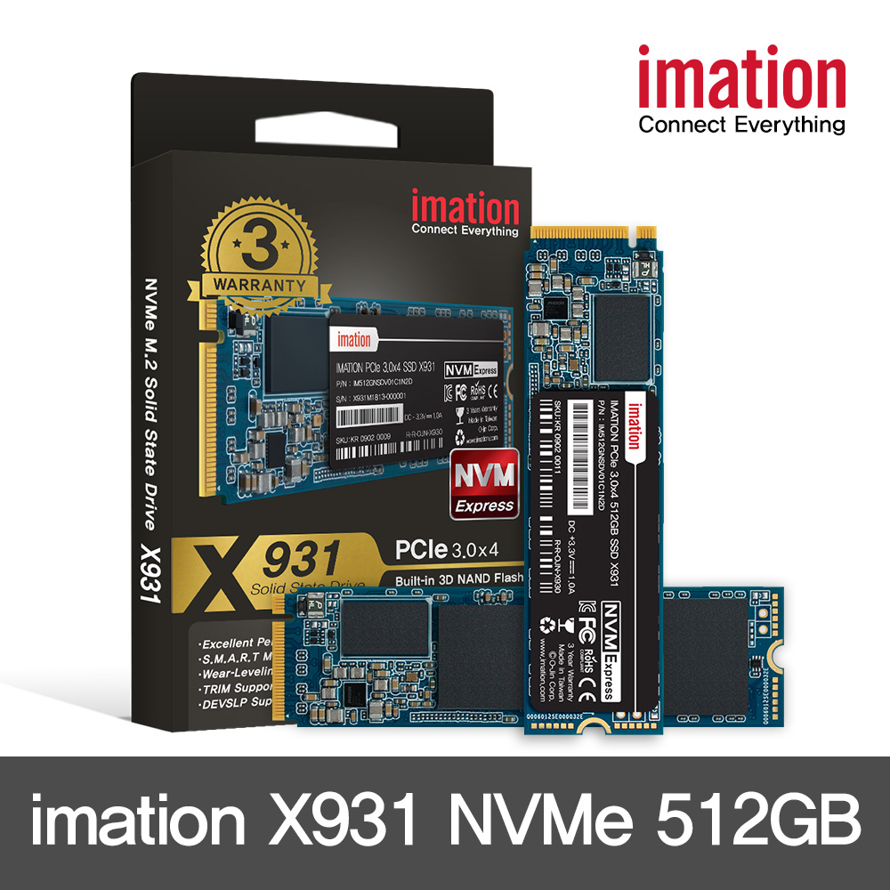 [IMATION] 이메이션 NVMe 3.0x4 SSD X931 512GB